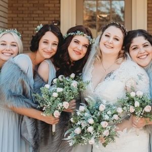 Faux Fur Grey Dress Shawl Wrap